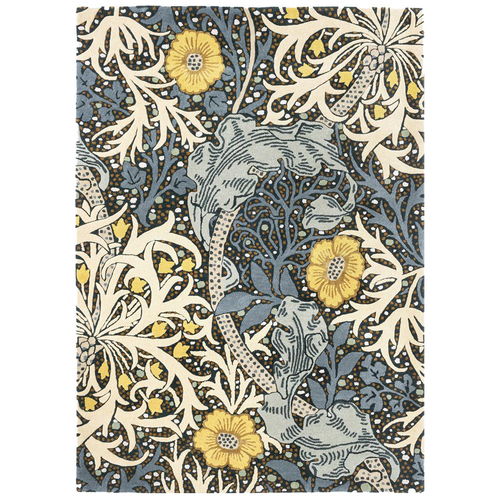 Vloerkleed Morris & Co Seaweed Teal 127008 250x350 cm - vtwonen shop