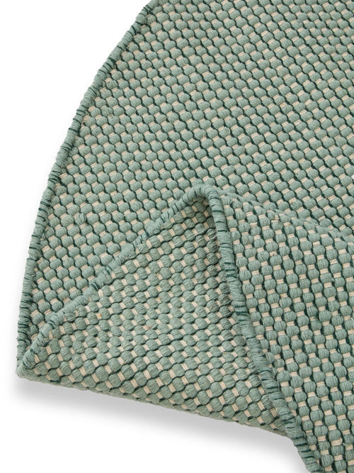 benuta wollen vloerkleed Rocco - groen - ø 150 cm
