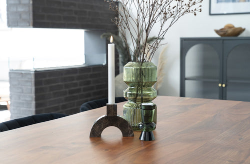 Artichok Rianne glazen vaas groen - 12 x 24,5 cm - vtwonen shop