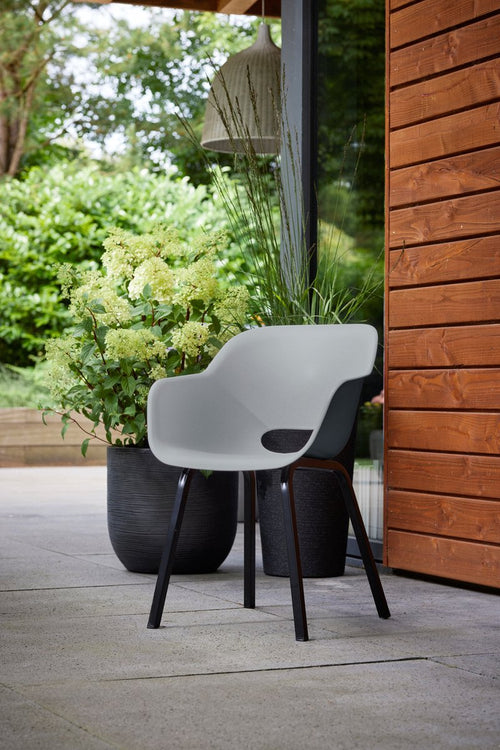 Keter Noa Tuinstoel - 2 stuks - 55x56,5x80cm - metalen frame - Grijs