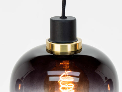 EGLO hanglamp Oilella - e27 - 95 cm - smoke glas - zwart - vtwonen shop