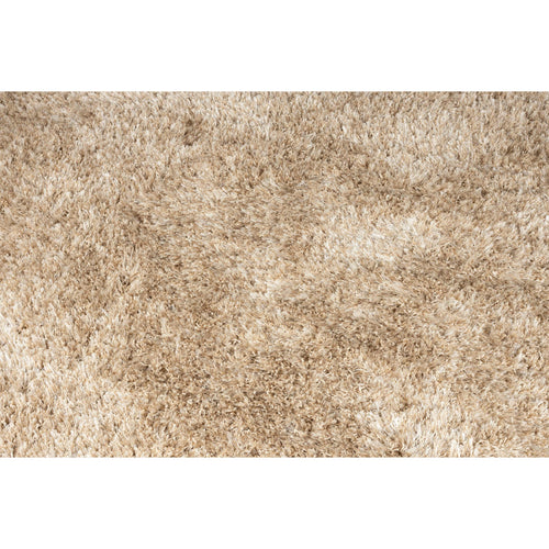 Dutchbone Hairy Vloerkleed Rond 200 cm Beige