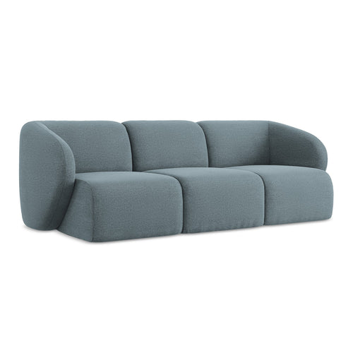 LaMiaSofa 3-zits bank Cervo - bouclé - jeans - 244x94x75