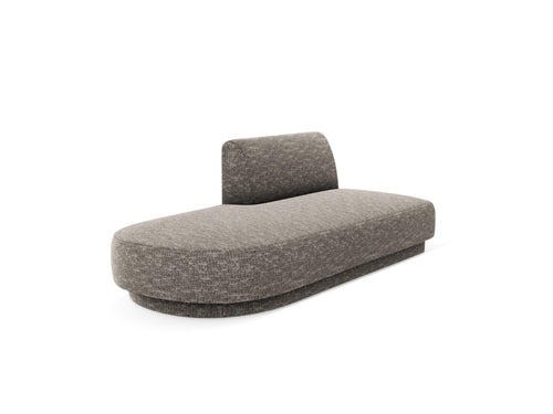 Micadoni - Module "Miley" 2 zitplaatsen, chenille grijs - 90x158x70cm