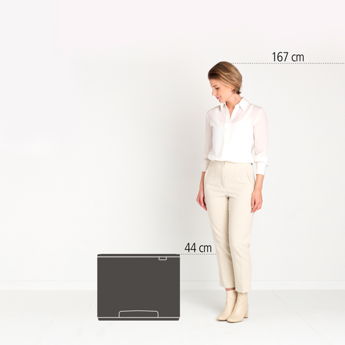 Brabantia Bo Pedaalemmer, met 2 binnenemmers, 11 + 23 liter - White