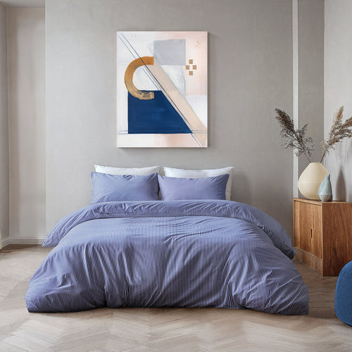 Byrklund - Dekbedovertrek Nordic Blue - 240x220 cm - Blauw
