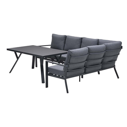 Garden Impressions lounge dining set Senja mystic grey - 3-delig rechts - vtwonen shop