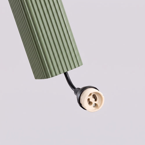 Sollux Lighting Hanglamp RAYO 3L olijfgroen - 45x6x98cm