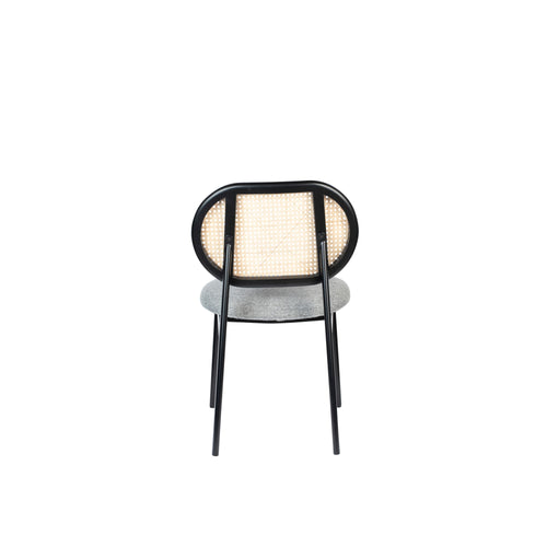 Zuiver Spike Eetkamerstoel Naturel Rotan/ Grijs - vtwonen shop