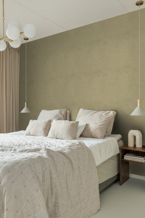 Origin Wallcoverings behang leemstuc groen - 50 x 900 cm - 348066