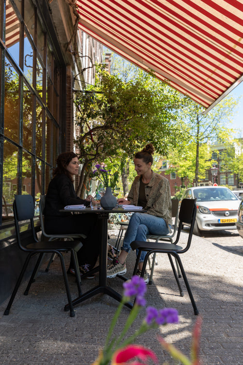 Zuiver Back To School Tuinstoel Zwart - Set van 2 - vtwonen shop