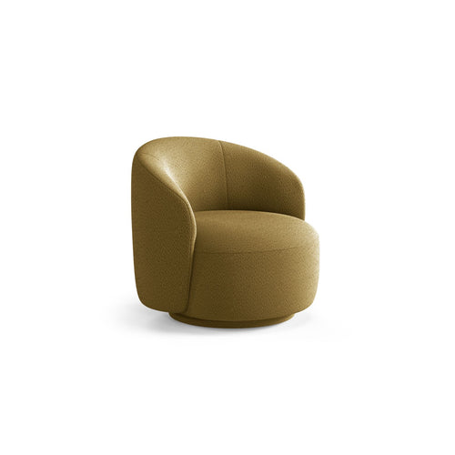 Cosmopolitan Design - Draaistoel Savona boucle olijf - 83x86x76.5cm