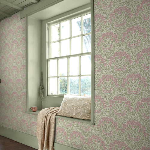 William Morris at Home Vliesbehang - Michaelmas Daisy Pink Cedar