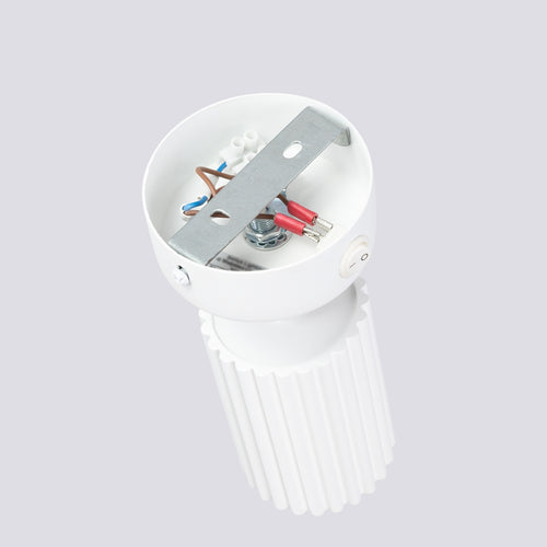 Sollux Lighting Wandlamp KARBON wit met schakelaar - 8x8x16cm
