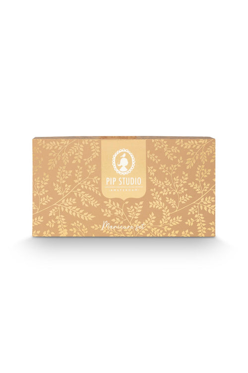 Pip Studio Manicureset Flora Bangalore Mini Dames - Zand - 15x2x7,5 cm