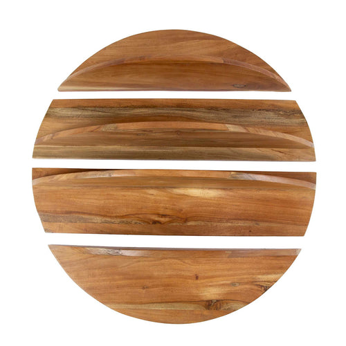Giga Meubel Wandschap Margosa - Naturel Hout - 90x22x90cm