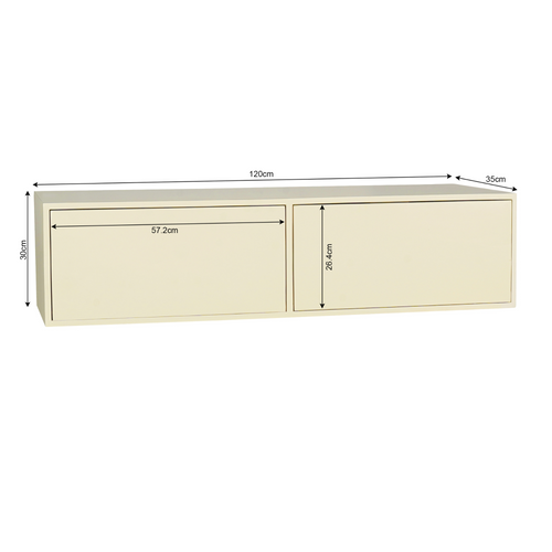 Starfurn  tv meubel Vision - beige - 30x120x35cm - vtwonen shop
