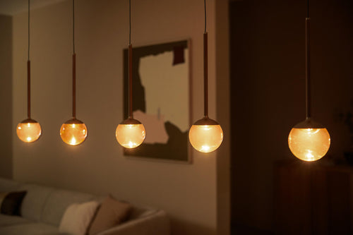 Lucide hanglamp CALINA - Geïntegreerde LED - Koffie