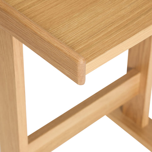 Hübsch bijzettafel Less - mdf/okerschors/eiken - 48x35xh65cm