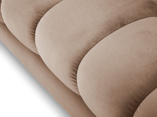Cosmopolitan Design Bank Bali 2-zits, flueel, beige - 96x152x75cm