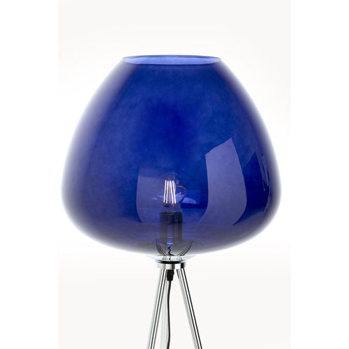 Kare Design Vloerlamp Sphere 146cm blauw