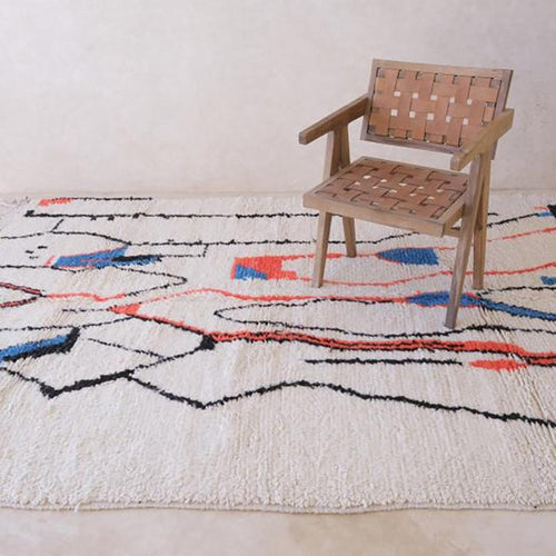 AFK Living vloerkleed Berber - handgemaakt - Wol - 80 x 240 cm