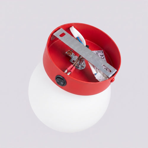 Sollux Lighting Wandlamp YOLI 1 rood met schakelaar - 12x14x12cm