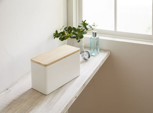 Yamazaki Opbergbox Make Up / Sanitair - Rin - Wit