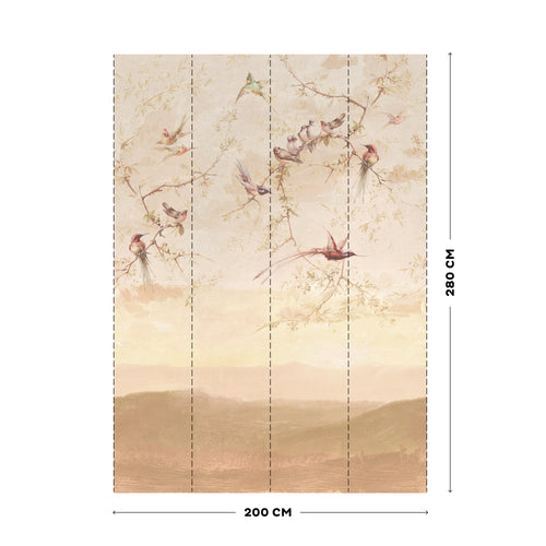 Art for the Home Fotobehang - Sunset Birds - 280x200cm - vtwonen shop