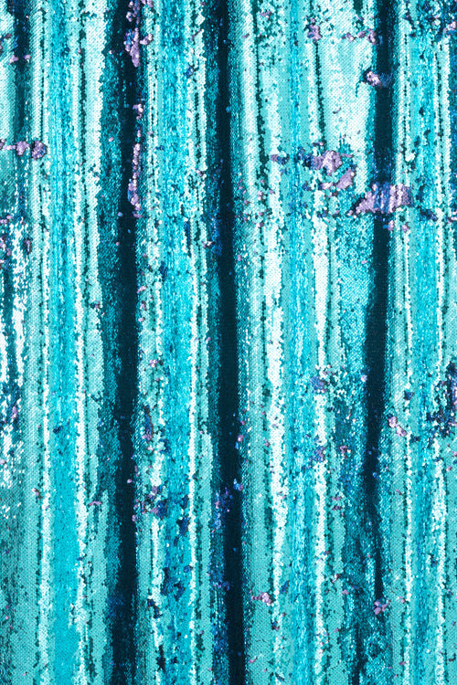 J-Line gordijn Omkeerbaar Sequin - textiel - blauw/paars - vtwonen shop