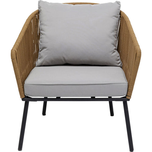 Kare Design Tuinmeubilair Elba 4-Zits bruin