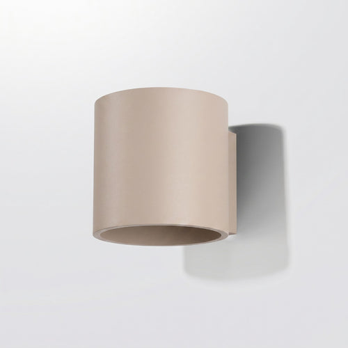 Sollux Lighting Wandlamp ORBIS 1 taupe - 10x12x10cm