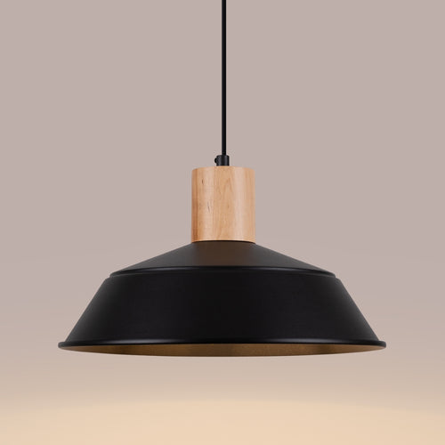 Sollux Lighting Hanglamp FANO zwart - 34x34x120cm