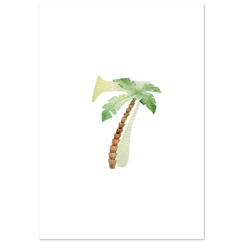 Artfulprints Poster Cijfer 7 kinderkamer   - 50x70 cm - Meerkleurig
