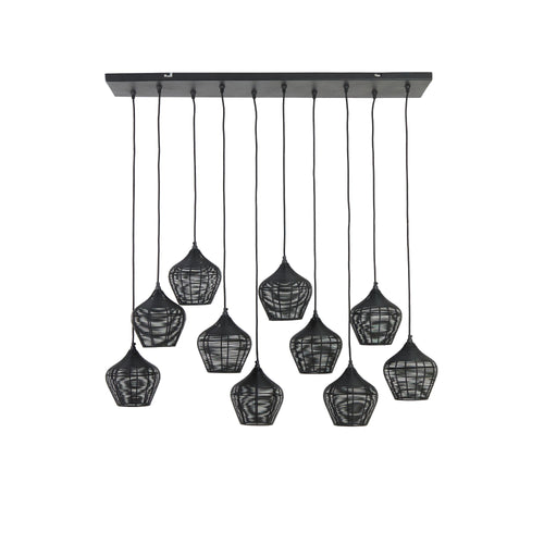 Light & Living hanglamp Alvaro - zwart - 120x25x29.5cm - vtwonen shop