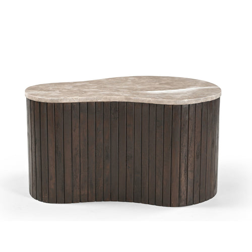 Starfurn Salontafel Nomi - Organisch Hout/Marmer - 70x50x38cm