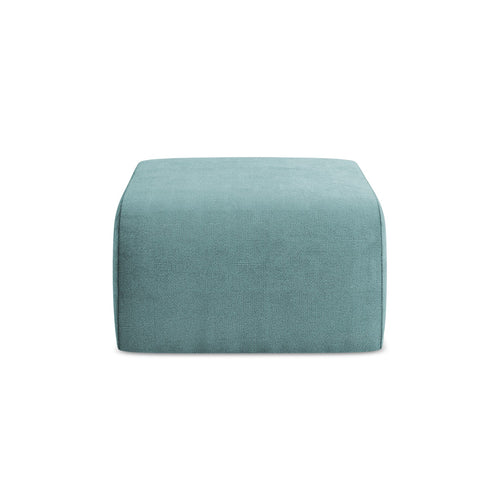 LaMiaSofa Poef Cervo - chenille stof - jeans - 72x94x42