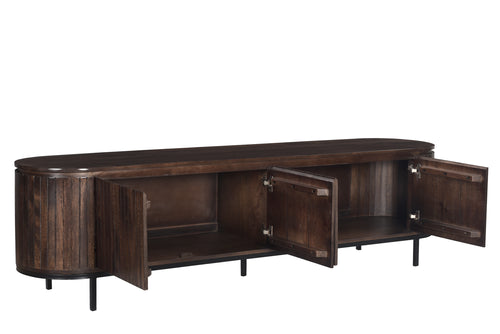 Livingfurn tv-meubel Noor Walnut - 210cm - mangohout