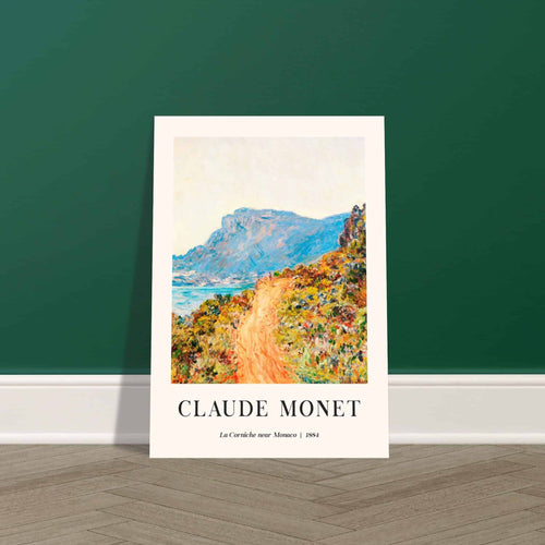 Artfulprints  Claude Monet - La Corniche near Monaco   poster 70x100 cm - vtwonen shop