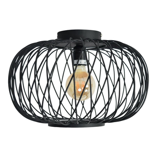 Urban Interiors plafondlamp Twist - 1 lichts - 37  x 24   cm - zwart - vtwonen shop