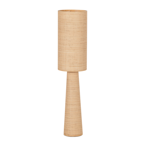 WOOOD vloerlamp Ø 30 cm Syro - Raffia - Naturel - 130x30x30