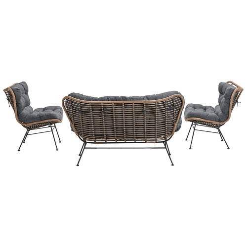 Garden Impressions loungeset Melfort natural rotan - 3-delig - vtwonen shop