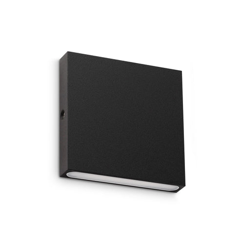 Ideal Lux POST-IT Buitenwandlamp, zwart, 1x LED 310lm 3000K IP65 - Driver vereist