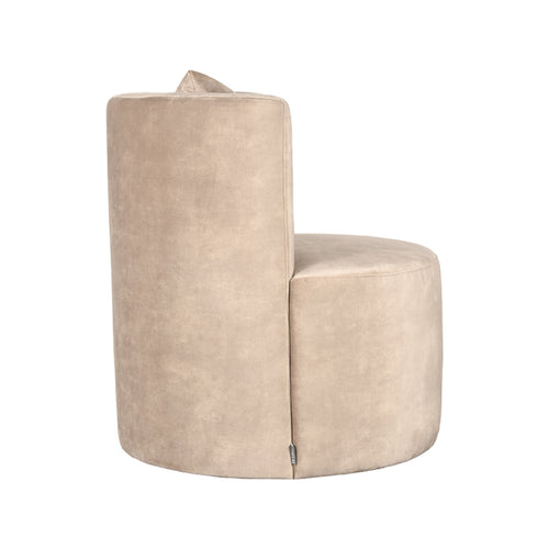 LABEL51 Fauteuil Evy - Zand Velvet - 65x65x75cm