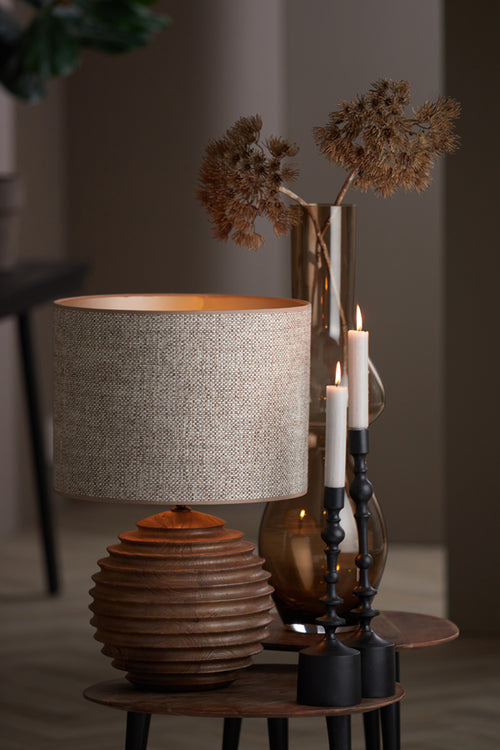 Light & Living lampenkap SAVERNA - Ø40x30cm - bruin - vtwonen shop