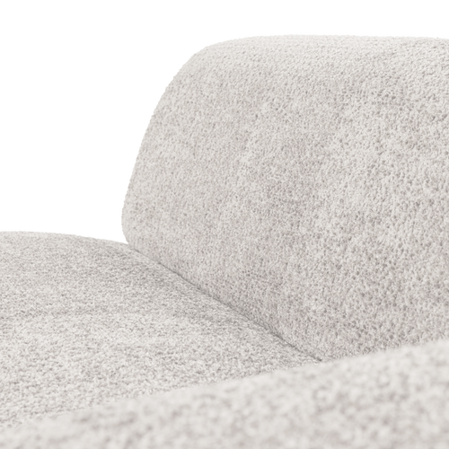 WOOOD 2-zits bank arm rechts Mojo Base - Wollig - Ecru - 74x185x97