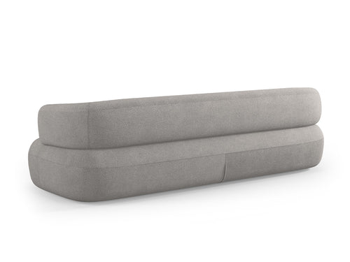 Micadoni - Bank "Jenny" 4 zitplaatsen, boucle, lichtgrijs - 90x226x73cm