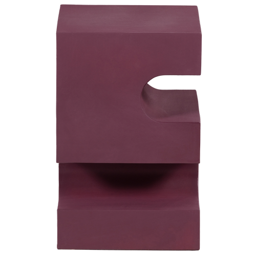 WOOOD bijzettafel Jessa - Metaal - Paars/Bruin - 48x30x30