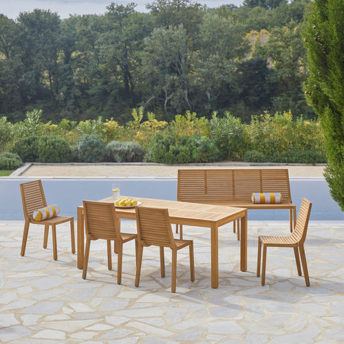 Tikamoon Loungeset in teakhout 120 Teo 6 personen - Naturel