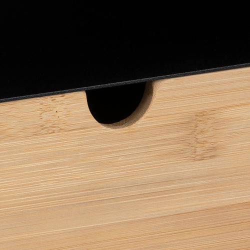 Rebellenclub Nachtkastje Bath - Zwart met bamboe lade - vtwonen shop